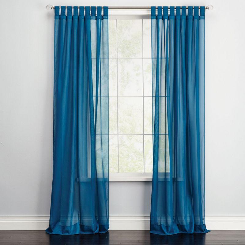 BrylaneHome BH Studio Sheer Voile Tab-Top Panel