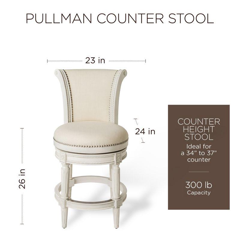 Maven Lane Pullman Counter Stool with Fabric Upholstery