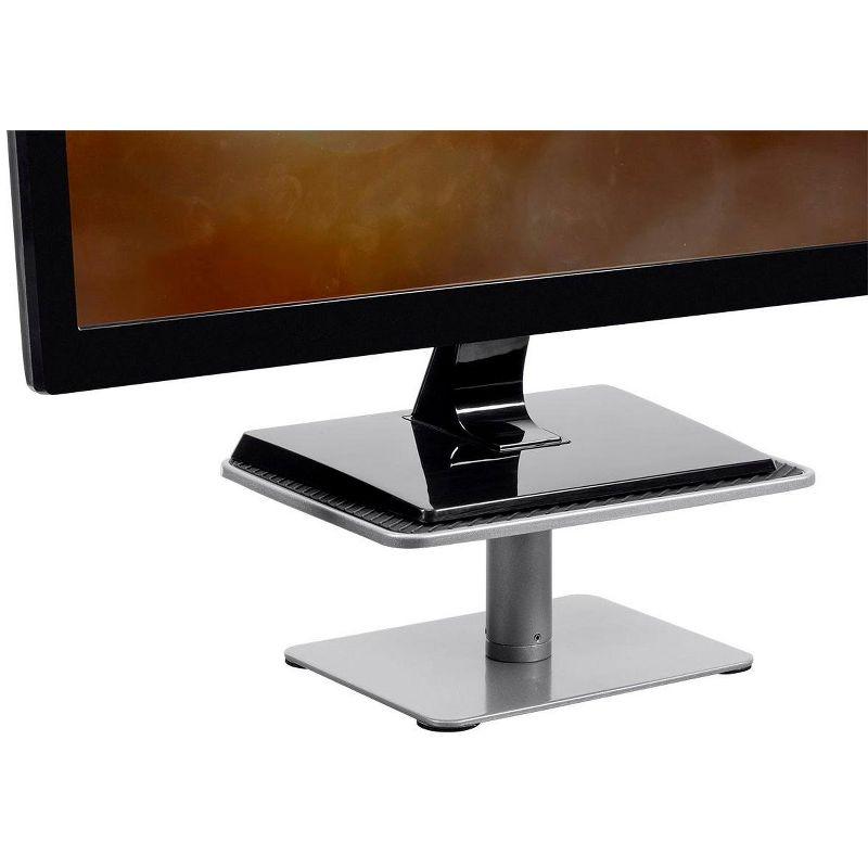 Monoprice Universal Monitor Riser Stand - Silver Perfect For Raising Your Monitor About 4.7 to 6.7 Inches - Workstream Collection