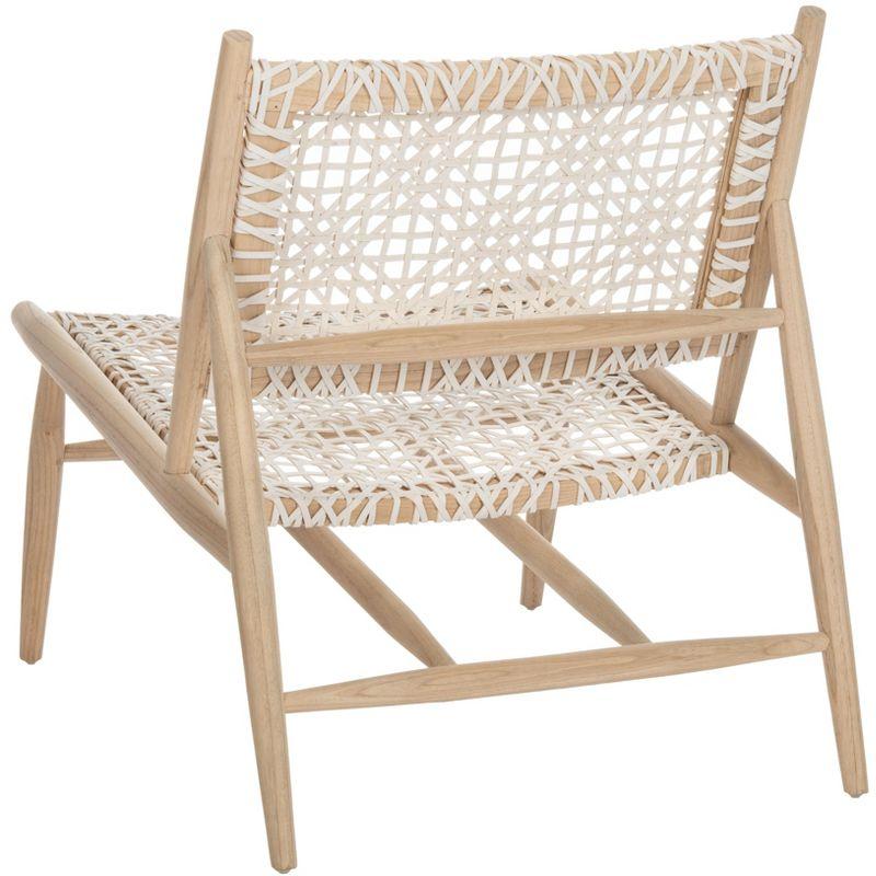 Bandelier Accent Chair - ACH1000 - Light Natural/White - Safavieh