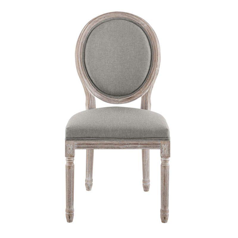 Modway Emanate Vintage French Upholstered Fabric Dining Side Chair