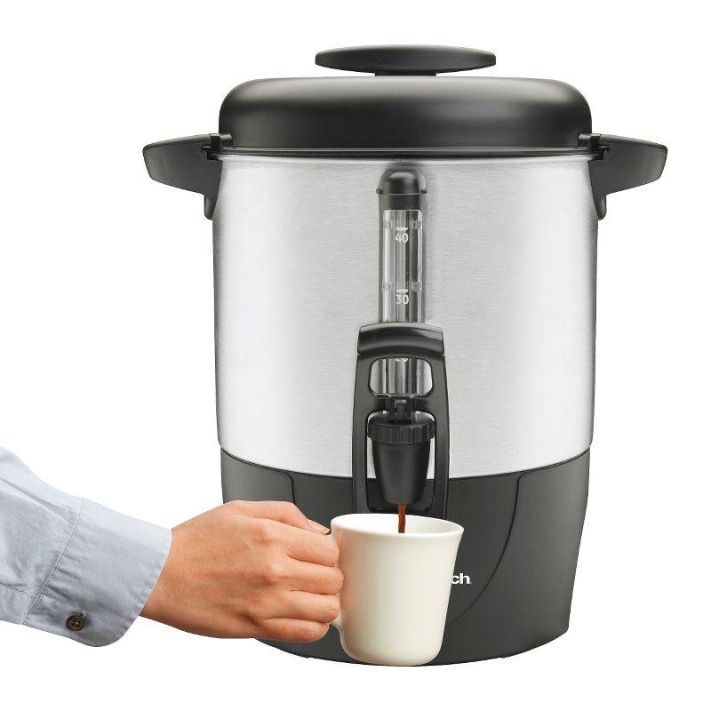 Hamilton Beach 40-Cup Stainless Steel Freestanding Electric Coffee Urn