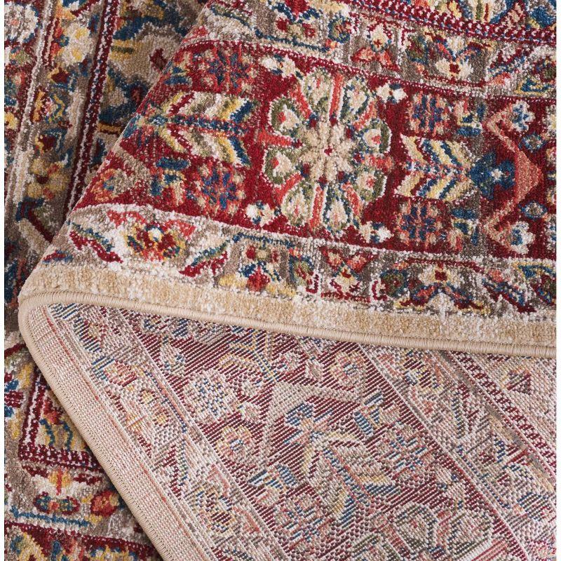 Kashan KSN305 Power Loomed Area Rug - Ivory/Red - 9'x12'6" - Safavieh