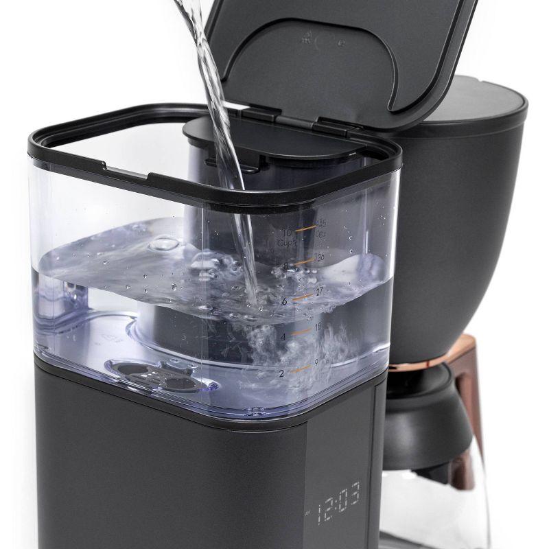 Café ™ Matte Black 10-Cup Drip Coffee Maker with Glass Carafe