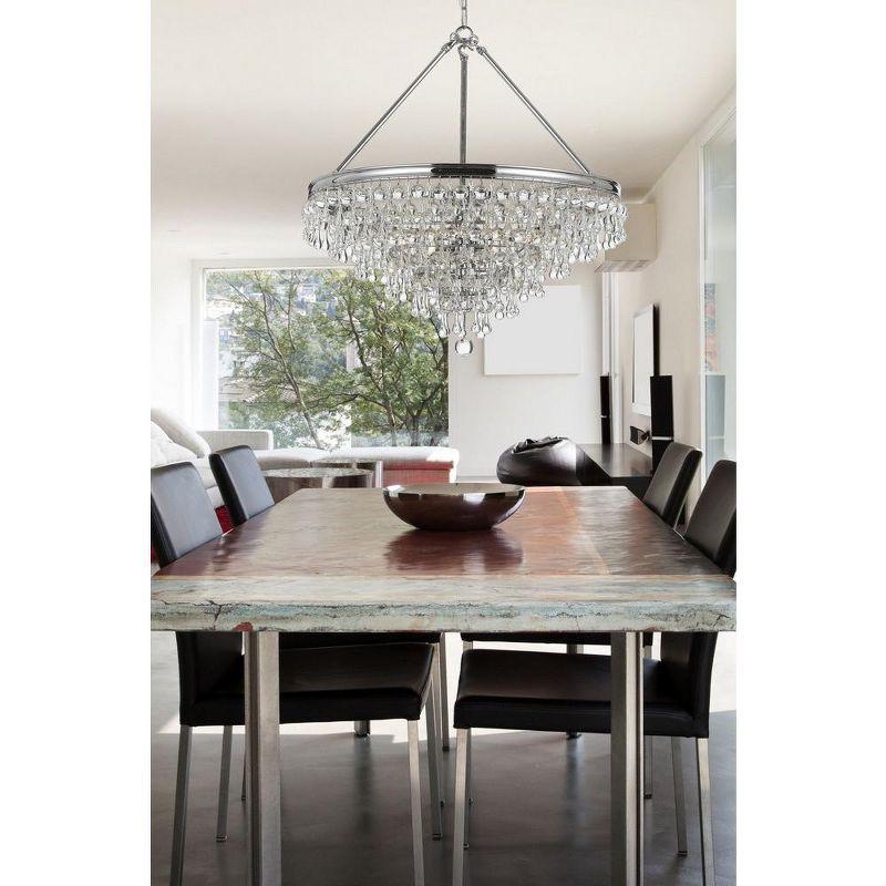 Crystorama Lighting Calypso 8 - Light Chandelier in  Polished Chrome