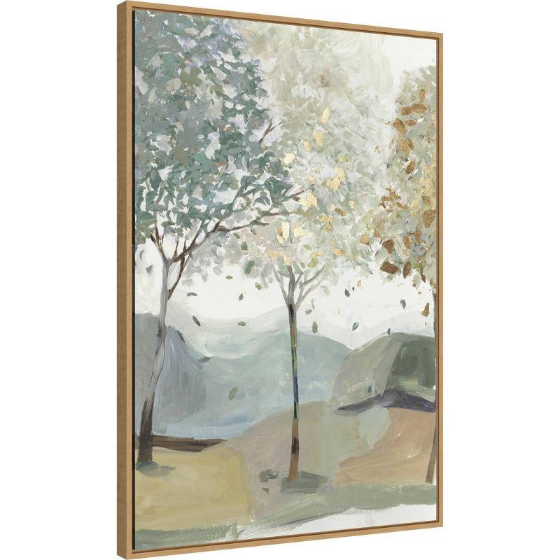 22" x 33" Breezy Landscape Trees III by Allison Pearce: Amanti Art Vertical Lithograph Canvas