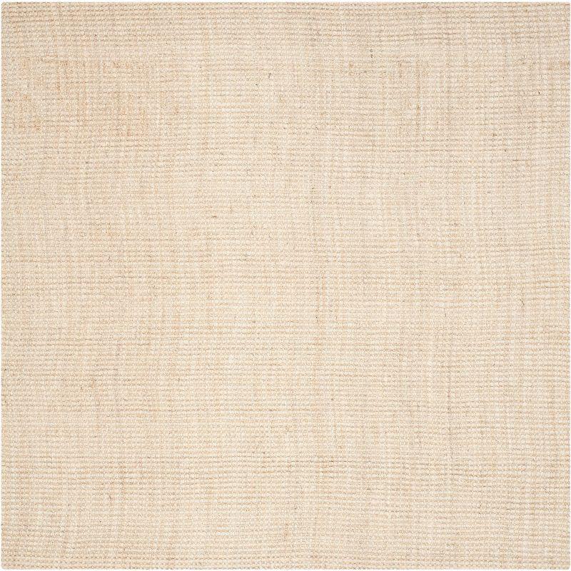 Natural Fiber NF730 Hand Woven Area Rug - Ivory - 9'x9' - Safavieh.