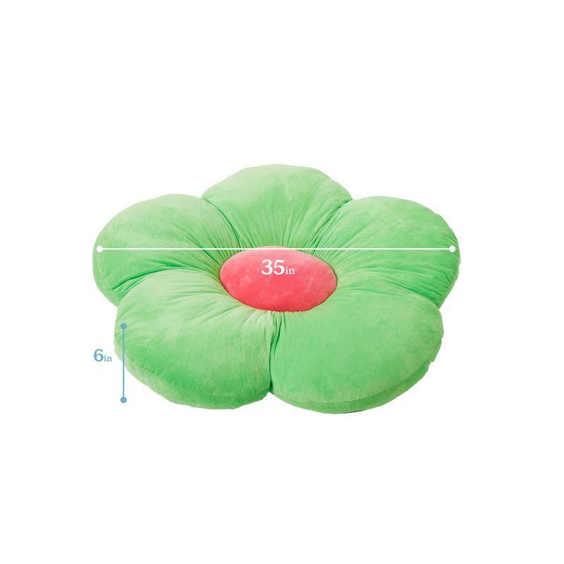 ECR4Kids Flower Floor Pillow, Oversized Cushion for Kids’ Bedrooms, Reading Nooks, Playrooms