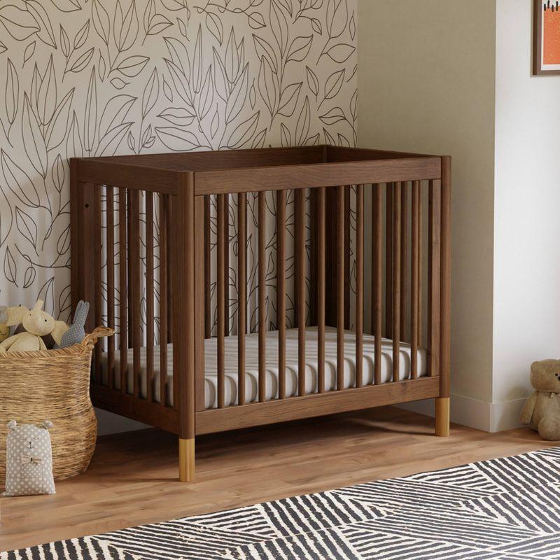 Babyletto Gelato Natural Walnut Wood 4-in-1 Convertible Mini Baby Crib