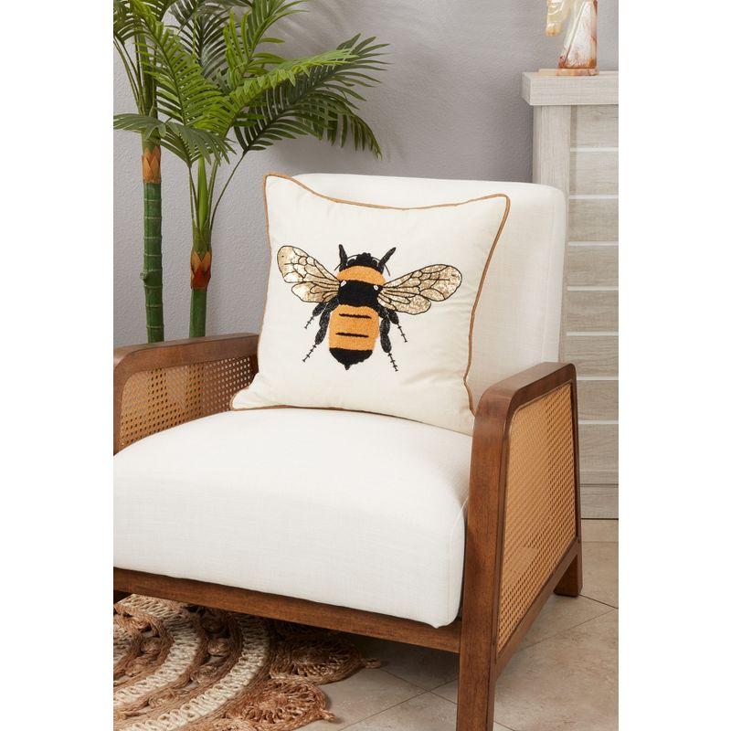 Insectes Collection Cotton Throw Pillow