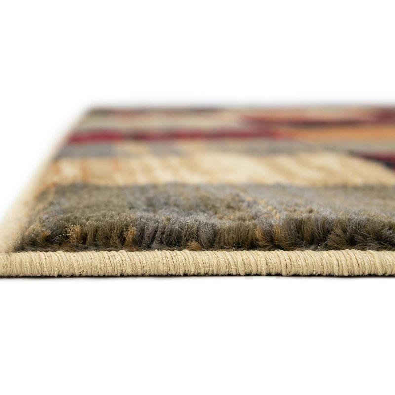 Unique Loom Barista Collection Area Rug - Gava (7' 1" Square Multi/Brown)
