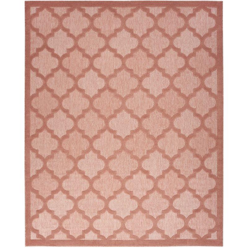 Nourison Easy Care 7' x 10' Coral/Orange Indoor/Outdoor Rug