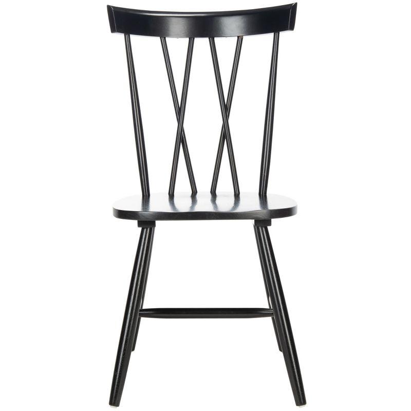Friar Dining Chair (Set of 2) - DCH1401 - Black - Safavieh