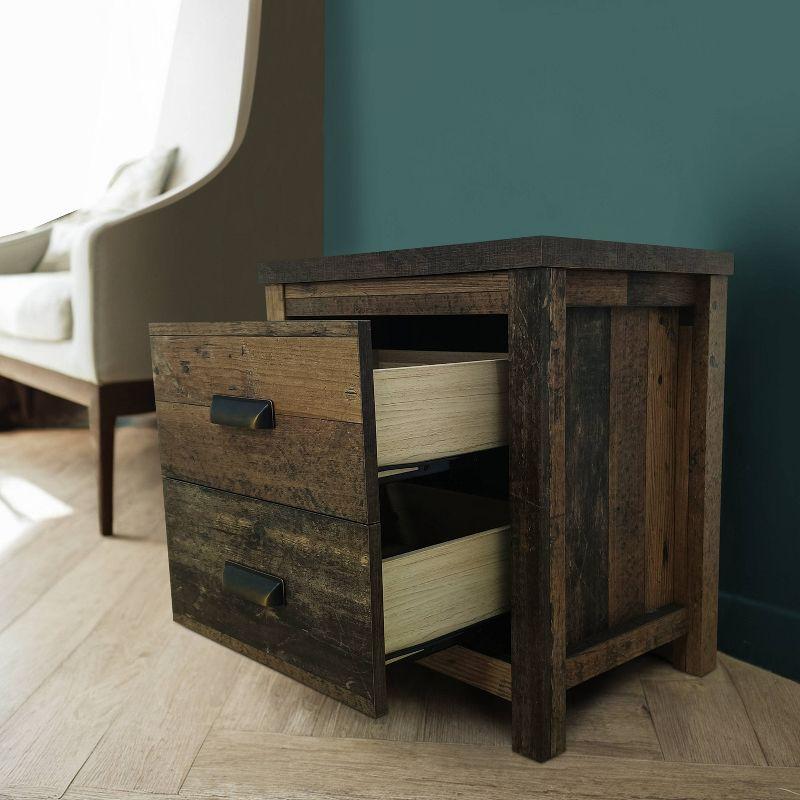 Home Design Bristol Nightstand Vintage Oak