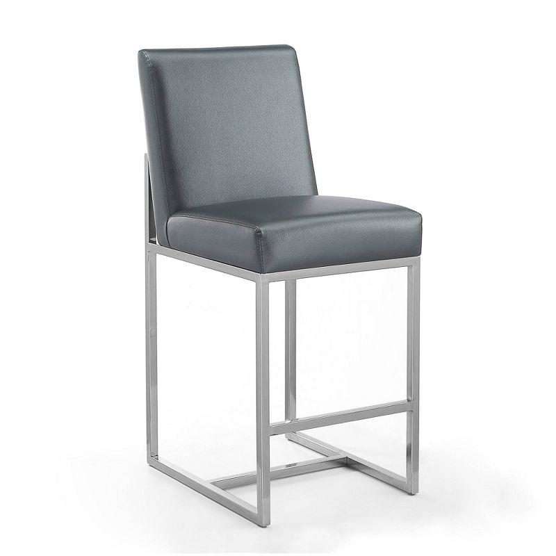 Element Upholstered 24.8'' Counter Stool with Metal Frame