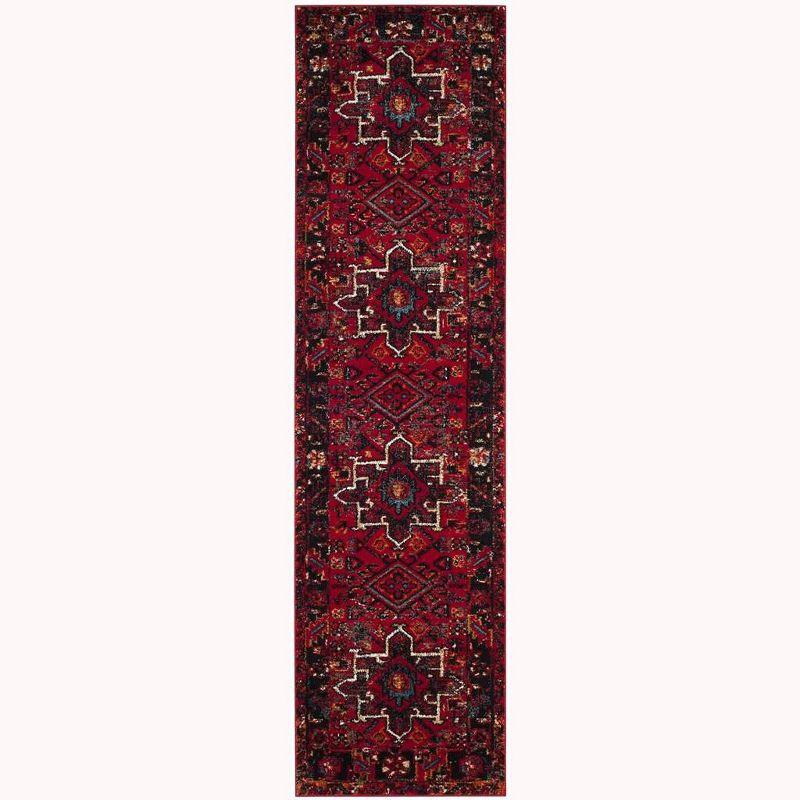 Vintage Hamadan VTH211 Power Loomed Indoor Runner Rug - Red/Multi - 2'3"x12' - Safavieh