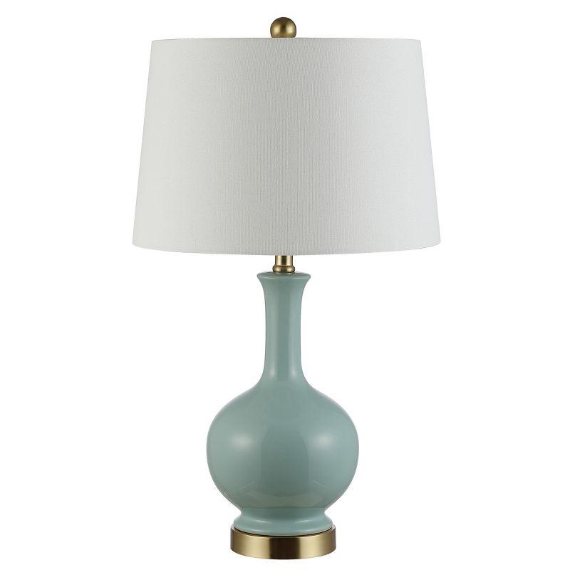 Bowie Ceramic Table Lamp - Robins Egg Blue - Safavieh.