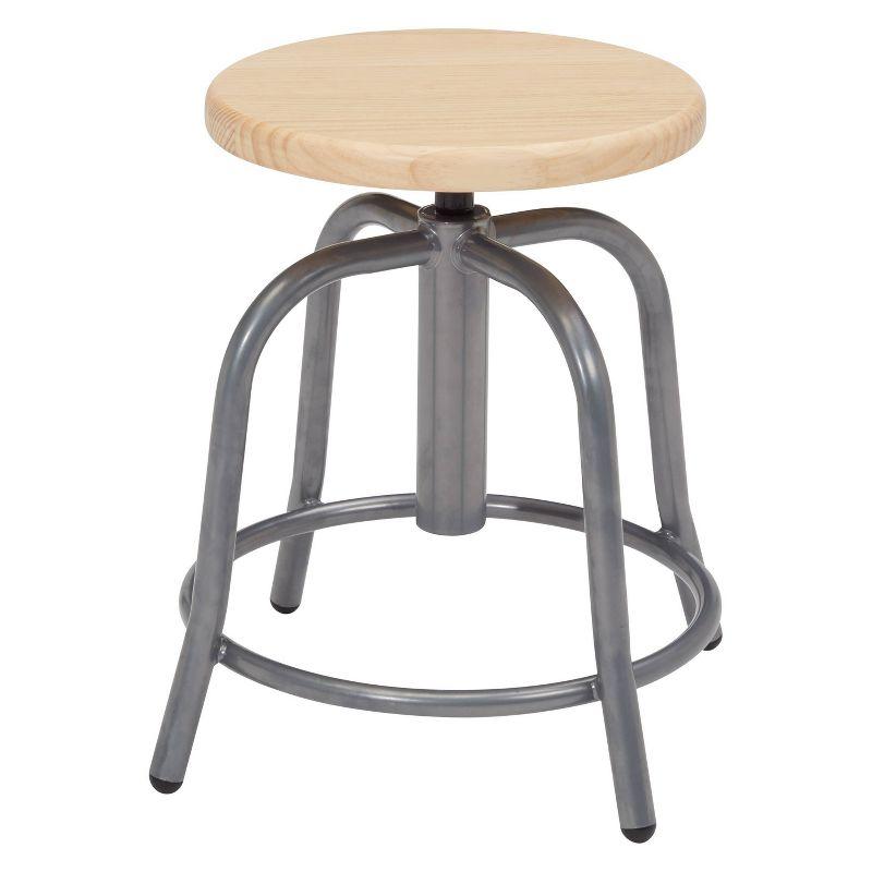 18"-24" Height Adjustable Swivel Accent Stool - Hampden Furnishings