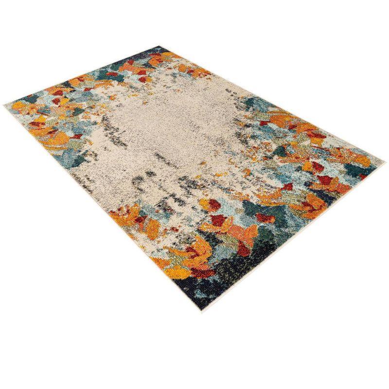 Unique Loom 3' 3 x 5' 3 Multi Chromatic Coral Area Rug