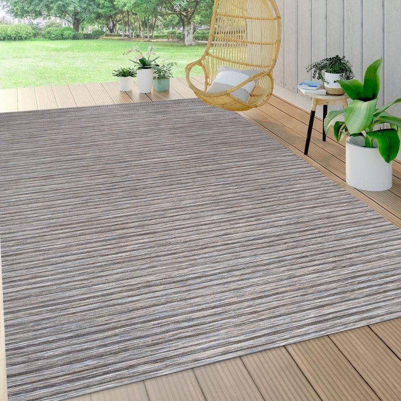 Finn Modern Farmhouse Pinstripe  Area Rug  - JONATHAN Y