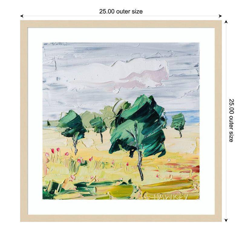 Amanti Art Softly Softly by Angela Hawkey Wood Framed Wall Art Print 25 x 25
