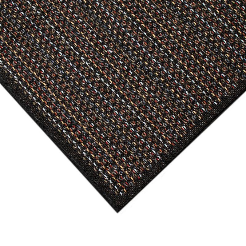 Midnight Square Flat-Woven Synthetic Indoor/Outdoor Rug