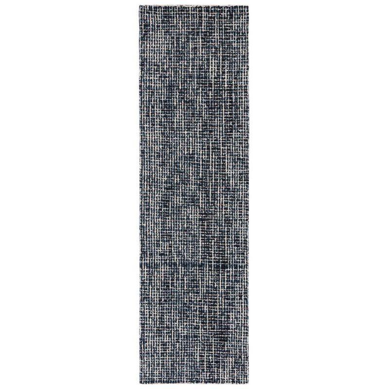 Abstract ABT468 Handmade Indoor Runner - Black/Grey - 2'-3"x8' - Safavieh