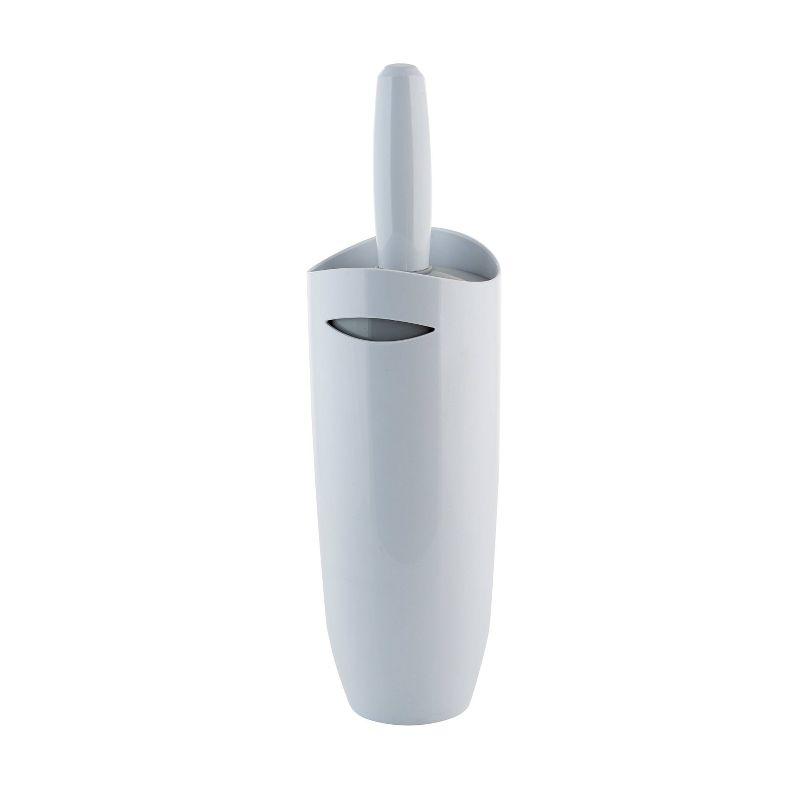 Contour Toilet Brush Holder White - Bath Bliss