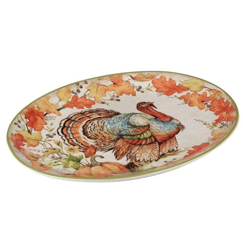 Autumn Breeze Oval Turkey Platter