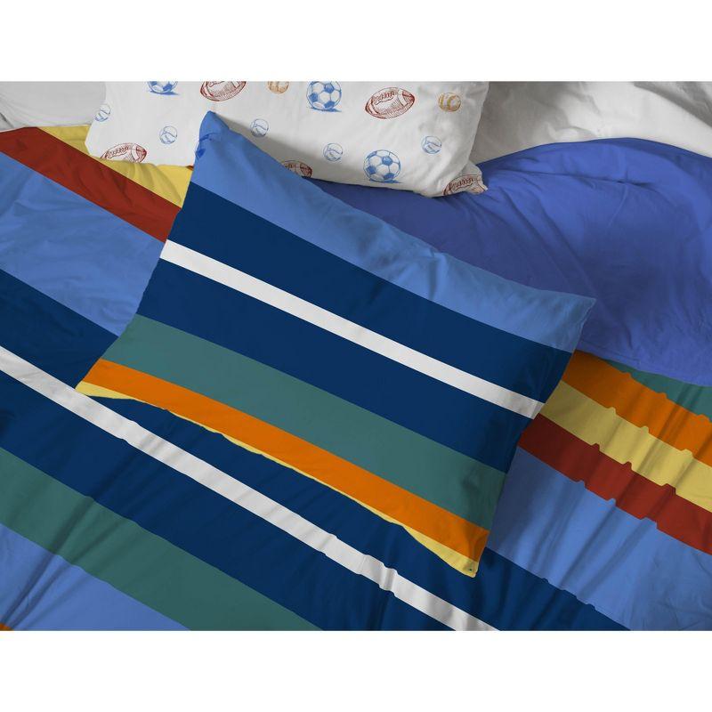 Twin Multicolor Organic Cotton Kids Duvet Cover Set