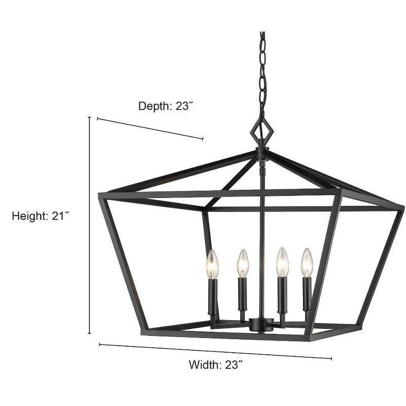 Millennium Lighting 4 - Light Pendant in  Satin Nickel