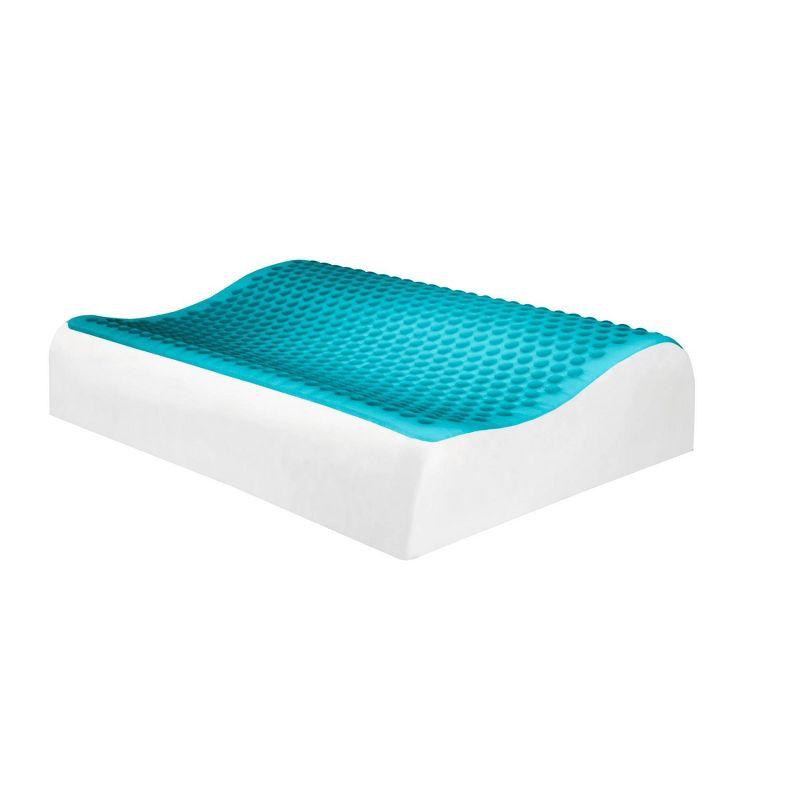 Contour Bubble Gel Memory Foam Medium Bed Pillow - Comfort Revolution