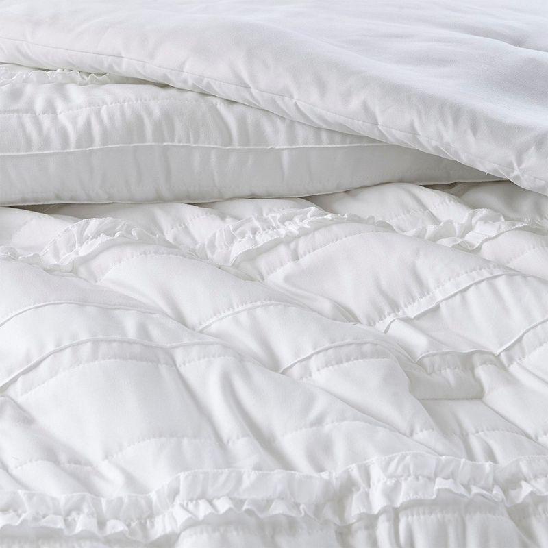 Madison Park Celeste 5 Piece Microfiber Ruffled Comforter Set