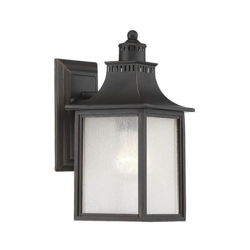 Monte Grande 1-Light Outdoor Wall Lantern in English Bronze