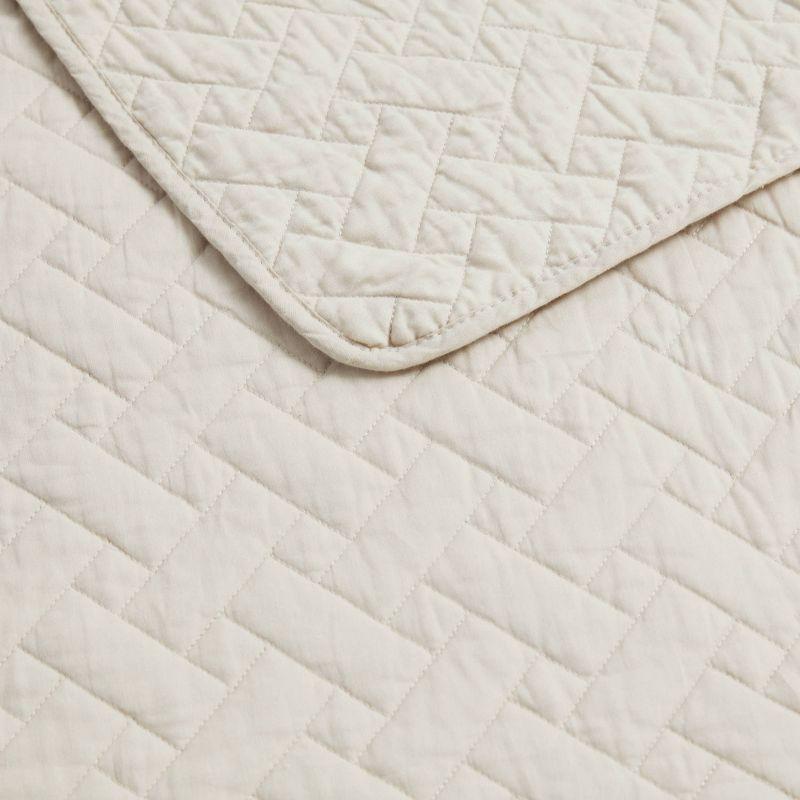 Tommy Bahama Raffia Solid Cotton Reversible Quilt Set