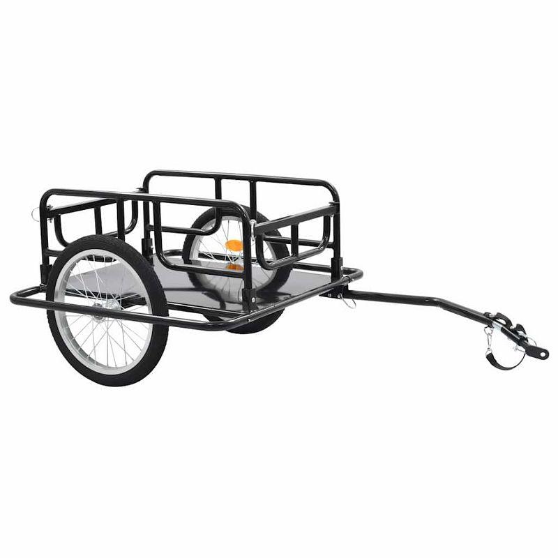 VidaXL Bike Trailer 51.2"x28.7"x19.1" Steel Black