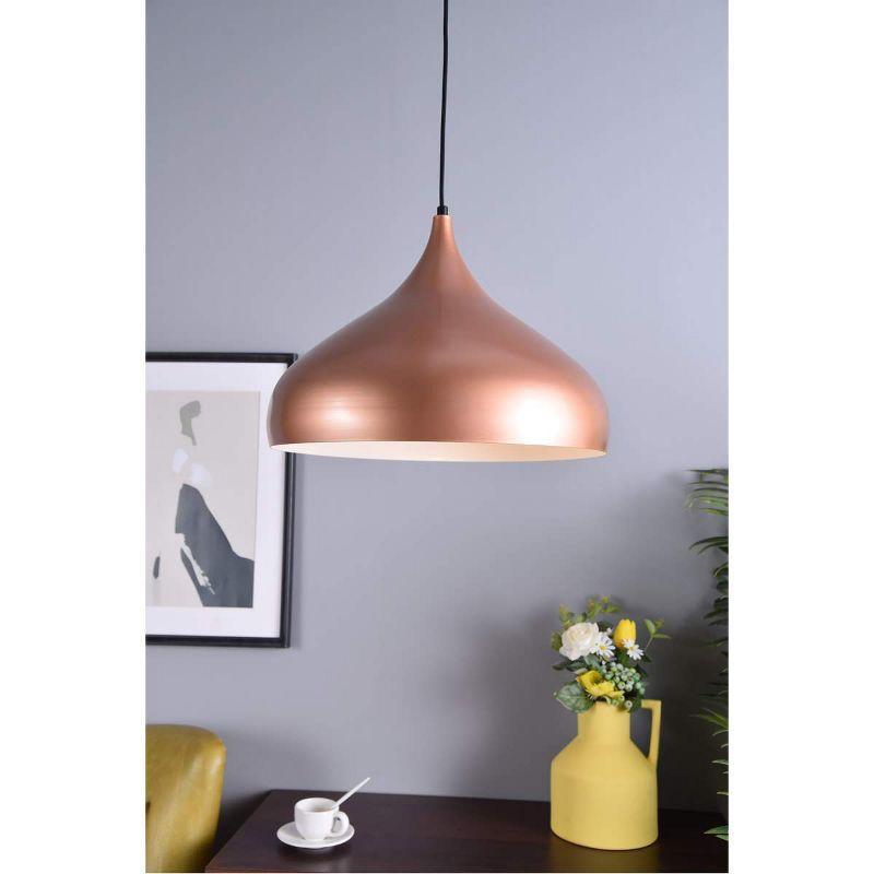 Elegant Lighting Circa 1 Light Honey Gold Pendant