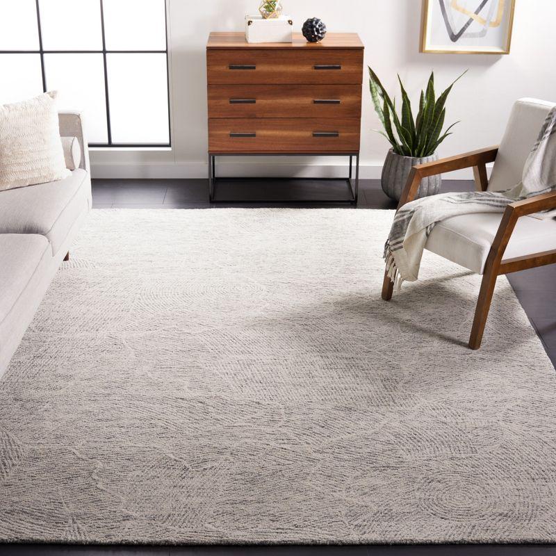 Metro MET999 Hand Tufted Indoor Area Rug - Dark Grey/Ivory - 8'x10' - Safavieh