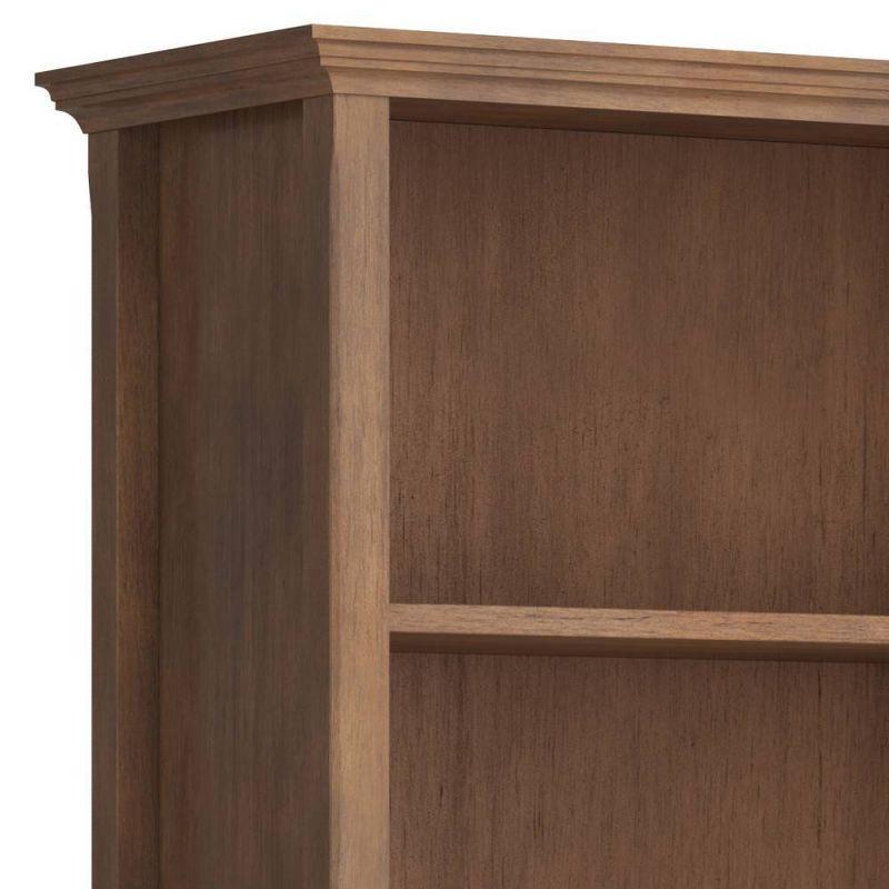 Simpli Home Amherst 30"W Solid Wood 5 Shelf Bookcase with Adjustable Shelves & Reviews | Wayfair