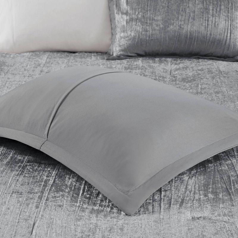 Madison Park Lee 5 Piece Crinkle Velvet Comforter Set