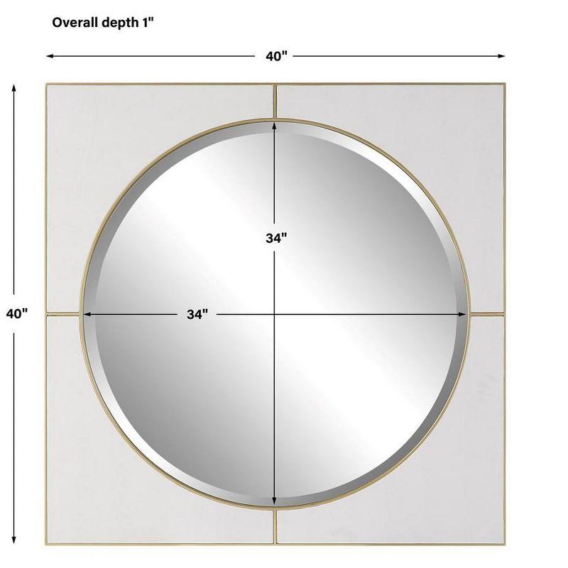 Uttermost Cyprus White Square Mirror