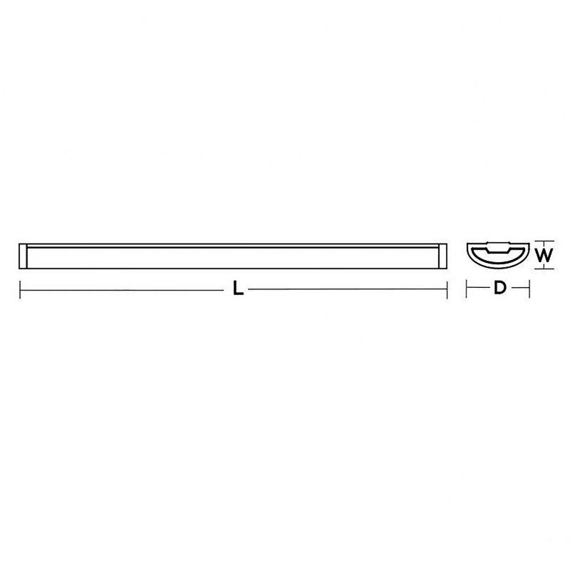 Pierce 24'' White Glass LED Linear Flush Mount