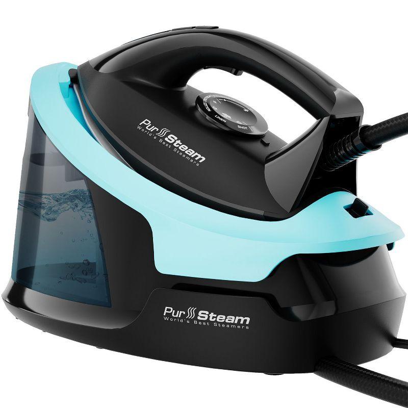 PurSteam Steam Station Max Professional Steam Iron for Clothes with Ceramic Soleplate