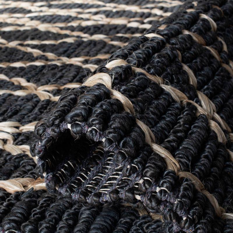 Natural Fiber NF951 Hand Loomed Runner Rug - Charcoal - 2'6"x8' - Safavieh.