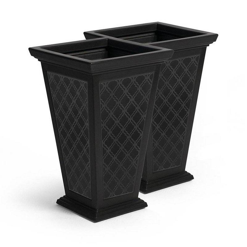 FCMP Outdoor  2 - Piece Self-Watering Plastic Pot Planter Set & Reviews | Wayfair