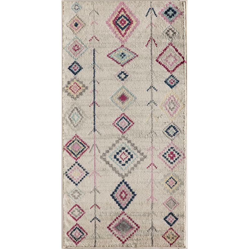 Rugs America Soleil BR15A Ivory Area Rug for Dining Room Rug Neutral Rug Living Room Rug Kitchen, 2'x4'