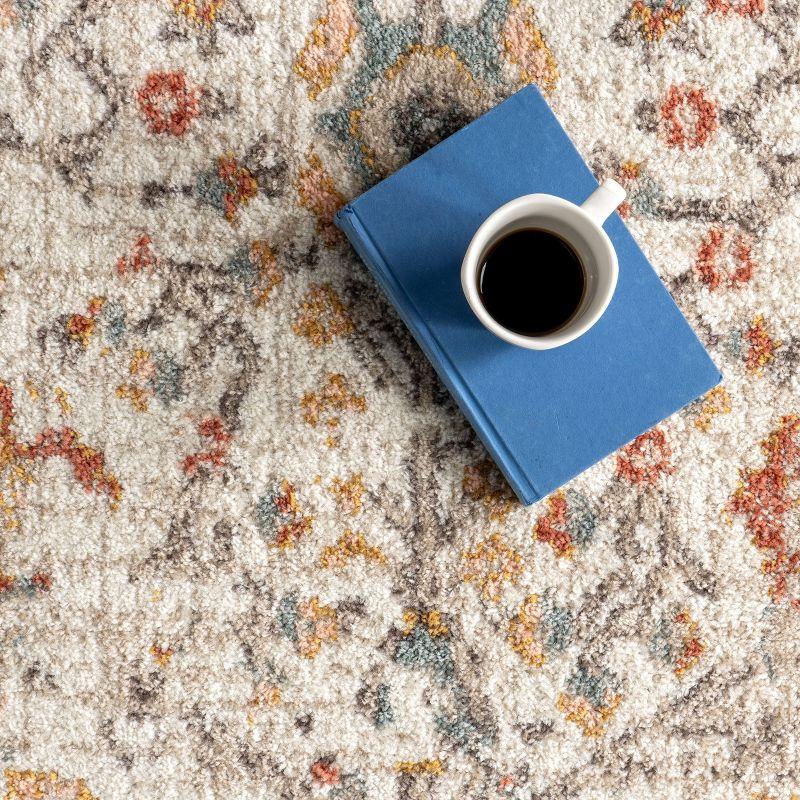 Nuloom Lenore Floral & Paisley 8x10 Indoor Area Rug for Living Room Bedroom Dining Room Kitchen, Beige/Multicolor