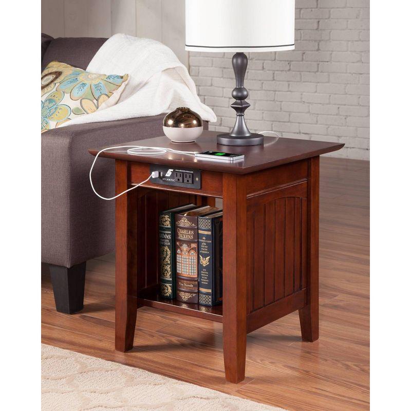 Nantucket End Table with Charger - AFI