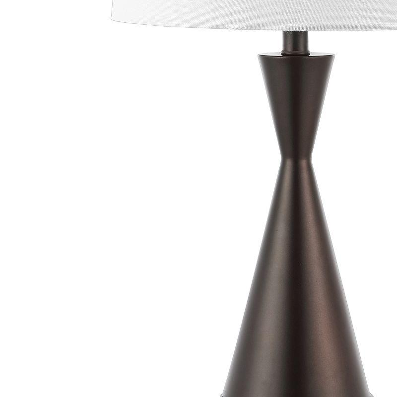 JONATHAN Y Colton French Country Farmhouse Iron LED Table Lamp with USB Charging Port