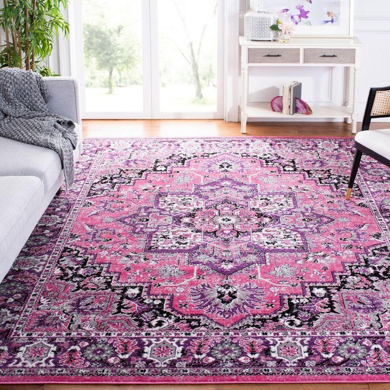 Skyler SKY126 Power Loomed Indoor Area Rug - Pink/Ivory - 8'x10' - Safavieh